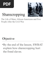 Reconstruction Unit - Lesson 3 - Sharecropping - PowerPoint