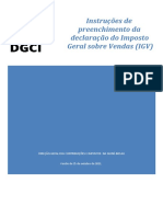 Declaração do IGV: instruções de preenchimento