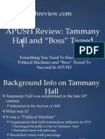 APUSH Review Tammany Hall and "Boss" Tweed