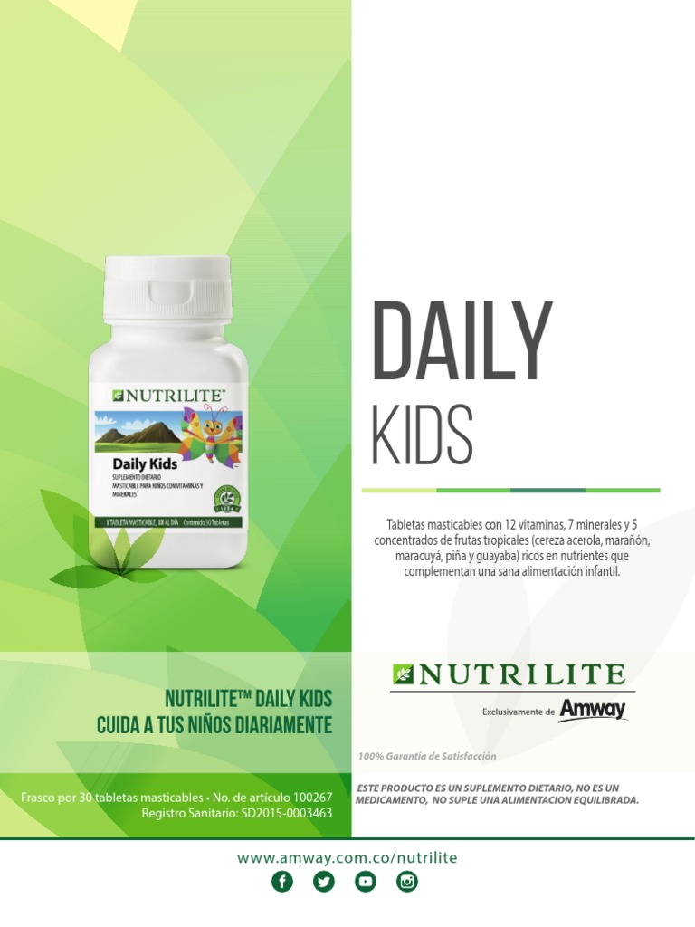 Nutrilite™ Masticable diario para niños, Vitaminas y Suplementos