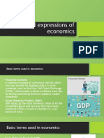 Multiword Expressions of Economics