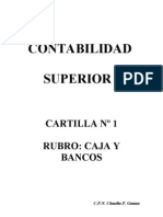 Cartilla Caja y Bancos