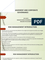 Risk Management of Corporate Governance