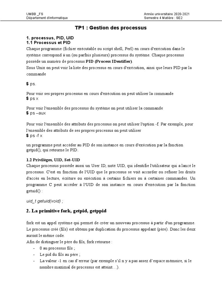 TP 01 | PDF | Programmation informatique | Gestion informatique
