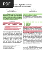 Scaled Agile Framework: Presentation and Real World Example