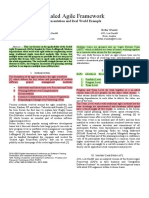 Scaled Agile Framework: Presentation and Real World Example