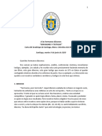 Carta Del Arzobispo de Santiago A Los Hermanos Diaconos