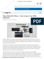 How To Sync Your MIDI Hardware