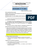 20220218-Exitus-Comunicado 007-2022-Orientaciones Del Año Escolar