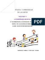 Vigotsky y la enseñanza musical a través de la elaboración de maracas