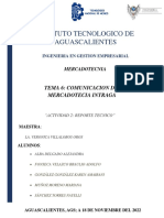 Instituto Tecnologico de Aguascalientes: Tema 6: Comunicacion de La Mercadotecia Intraga