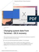 Changing System Date From Terminal