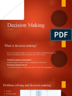 Decision Making Process & Techniques