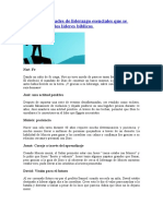 Las Diez Cualidades de Liderazgo Esenciales Que Se Encuentran en Los Líderes Bíblicos