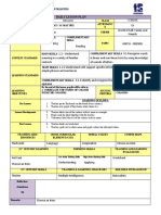 Daily Lesson Plan: Low Order Thinking Skills High Order Thinking Skills