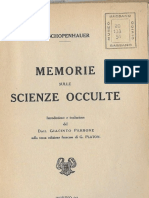 Schopenhauer Memorie Scienze Occulte