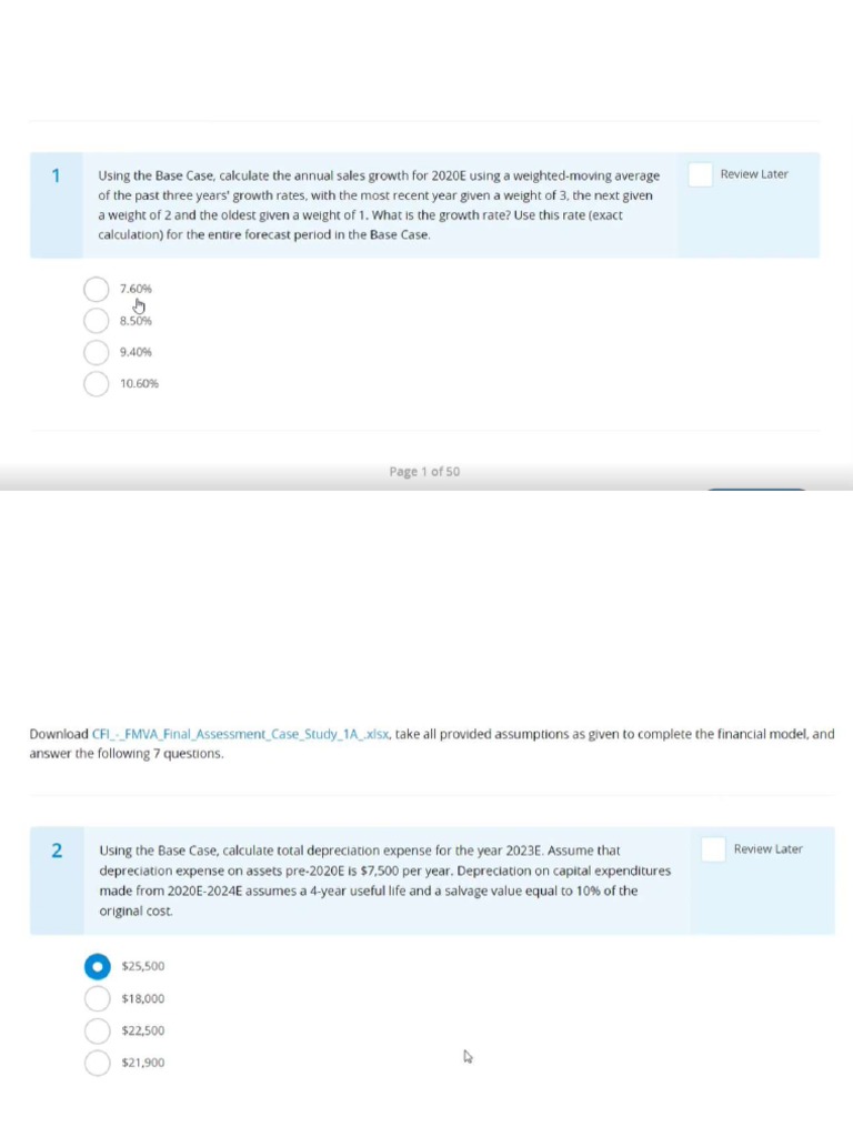 FMVA Final Exam2 Q1 PDF