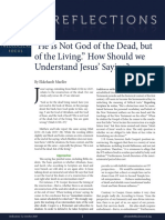 Understanding Jesus' Saying "He Is Not God of the Dead, but of the Living