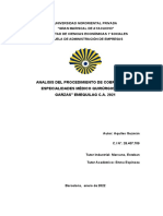 Análisis del procedimiento de cobranzas de la clínica Las Garzas