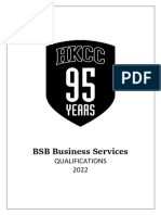 BSB Business Services: Qualifications 2022