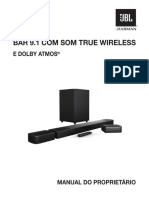 JBL SB Bar 9.1 3d Surround Owner's Manual PT-BR