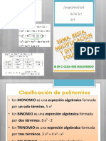 Suma, Resta, Multiplicación y División de Polinomios - 23-1