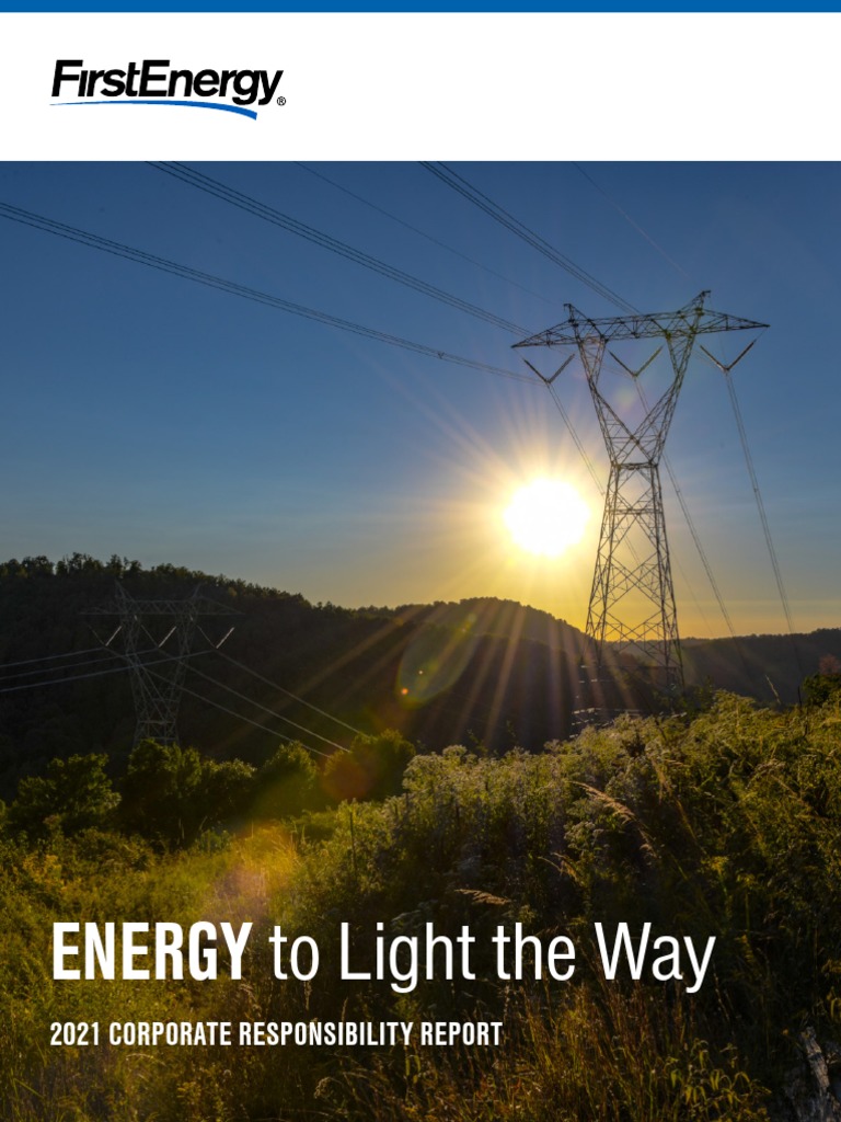 FirstEnergy CorporateResponsibilityReport 2021 | PDF | Corporate Social ...