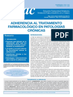 Adherencia Al Tratamiento Farmacologico en Las Patologias Cronicas