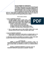 Contrato Privado de Promesa de Compraventa Alfredo Olvera Solís