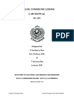 Analog Communications Lab Manual Ec 351