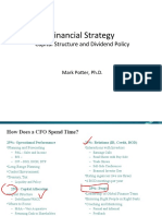Financial strategies for capital structure and dividends