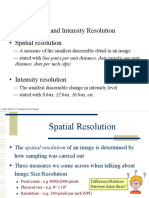 Lecture 5 - Spatial and Intensity Resolution, Image Interpolation