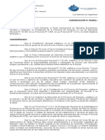 COM #4 - Comunicación Al Gobernador Cdor. Omar Gutiérrez, Partida Presupuestaria para Construccion de Una SAF, Escuela Primaria #104.