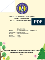 Lembar Kerja Peserta Didik - (Alifia Febriana Wulansari - 22121299630)