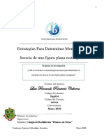 Estrategias para Determinar Momentos de Inercia de Una Figura Plana Rectangular