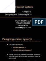 Management Control Systems: Chapter-3 Designing and Evaluating MCS
