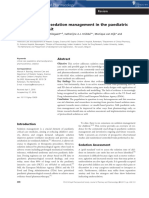 Pharmacological Sedation Management in Paediatric Intensive Care Unit