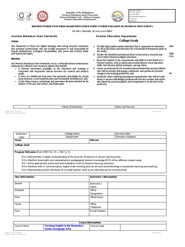 Teaching English in The Elementary Grades (Language Arts) | PDF ...