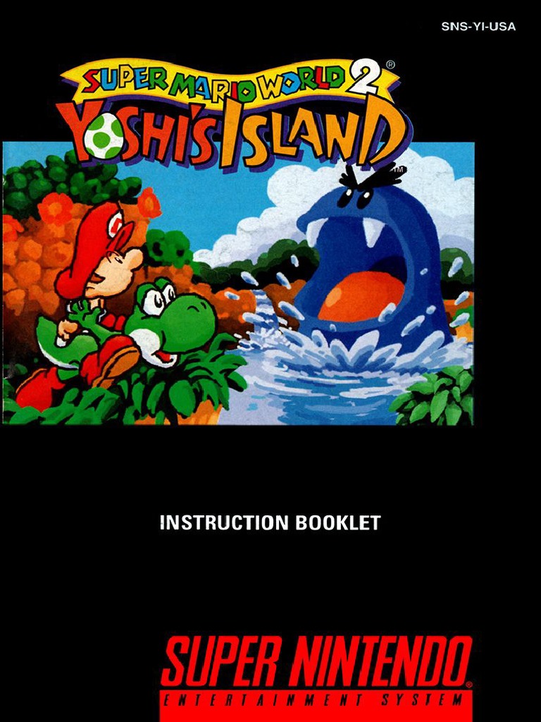 871 Super Mario World 2 Yoshis Island Super Nintendo Manual Usa | PDF