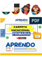 Carpeta Vacacional 2021-3er Grado