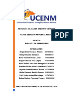 Ensayo Los Defensores Derecho Procesal Penal I