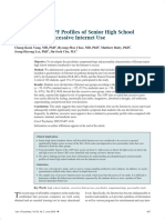 SCL-90-R and 16PF Profiles of SHS students with excessive internet use