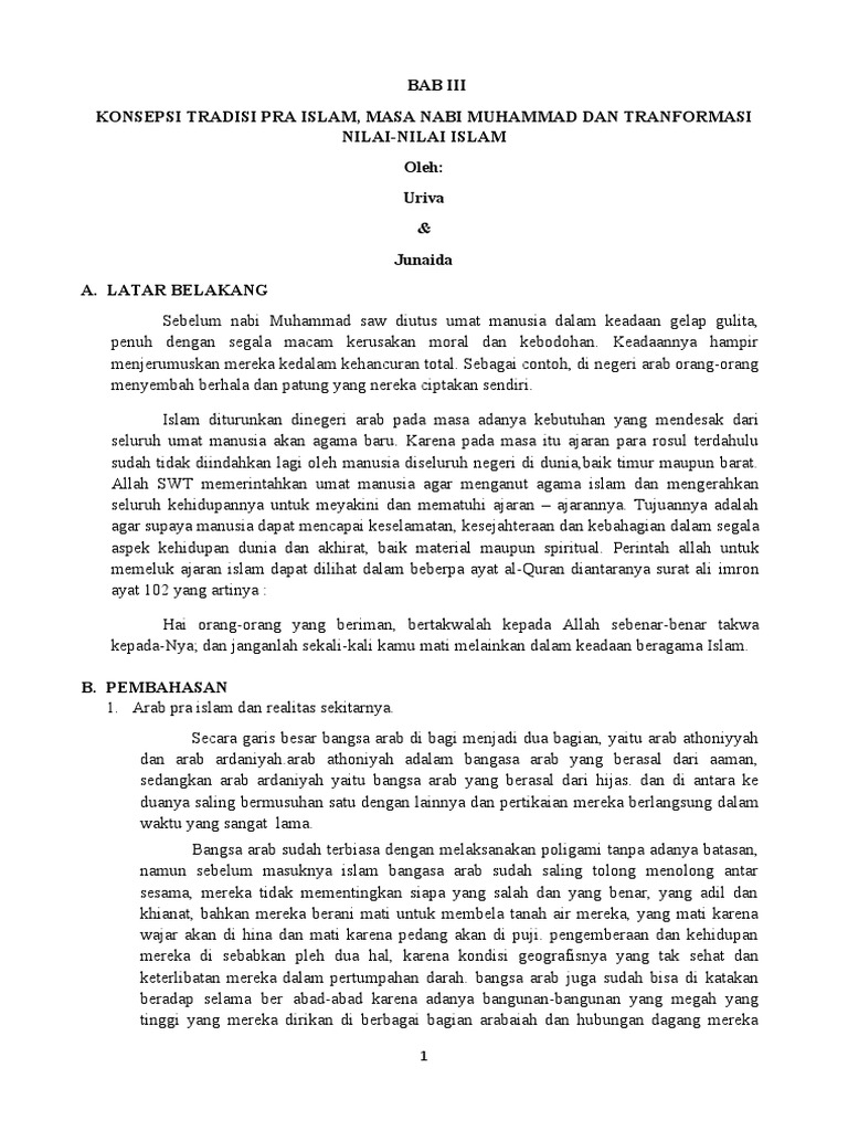 Nabi Muhammad shallallahu alaihi wasallam dalam tradisi Islam