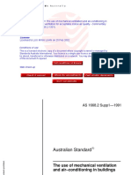 AS 1668.2 Supp 1-1991 The Use of Mechanical Ventilation and