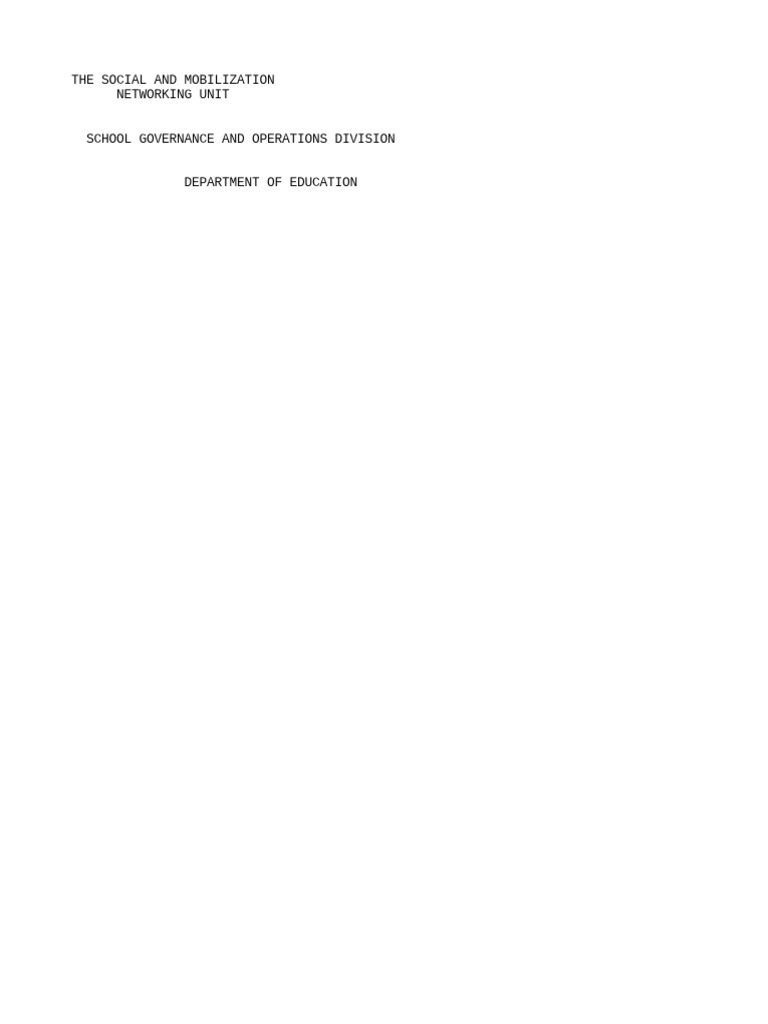 Social Mobilization Networking | PDF | Governance