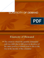 Presentation On Elasticity of Demand