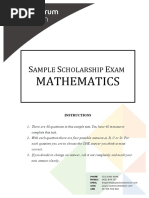 SampleScholExam(Maths)