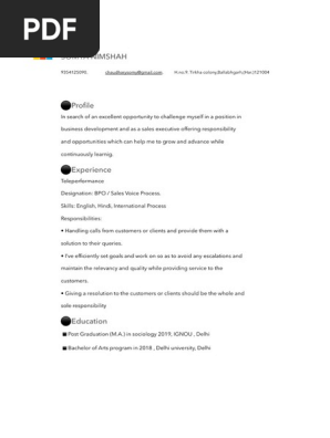 Modern CV
