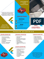 Folleto Informativo Empresa Servicios Profesional Azul Marino