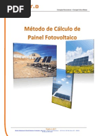 Método de Cálculo de Painel Fotovoltaico